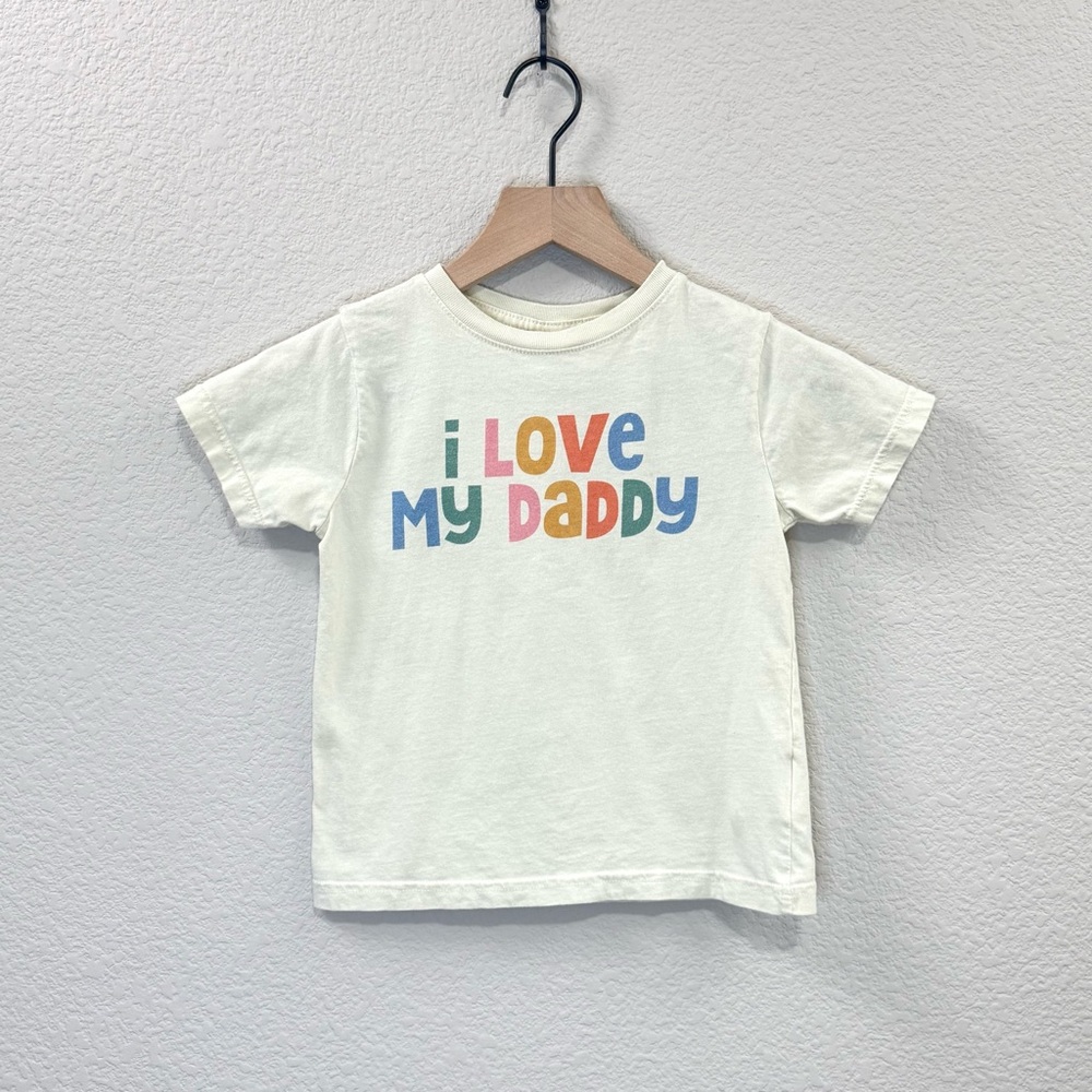 3/$20 Rabbit Skins “I Love My Daddy” Graphic Tee – Kids Size 4